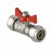Кран шаровой VALTEC 16, с обжимным соединением, бабочка (VT.343.N.1616)