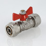 Кран шаровой VALTEC 16, с обжимным соединением, бабочка (VT.343.N.1616)