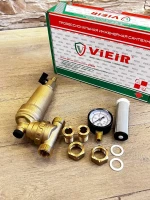 Фильтр свободного вращения с манометром для горячей воды Vieir JH147
