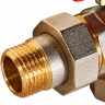 Кран шаровой угловой с американкой ВН/НР 1/2", бабочка ROMMER