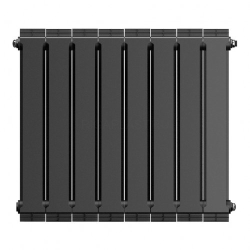 Радиатор биметаллический Royal Thermo PianoForte 500 Noir Sable 8 секций, боковое подключение