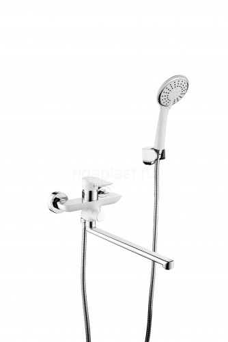 Смеситель для ванны GANZER GZ21041-F, белый хром