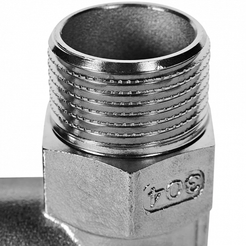 Угольник-переходник ROMMER НР 35 мм x 1" из нержавеющей стали, RSS-0010-000351
