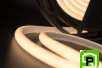 Термолента светодиодная SMD 2835, 180 LED/м, 12 Вт/м, 24В , IP68, Цвет: Теплый белый