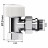 Набор термостатический угловой Royal Thermo Design 1/2" М30х1,5 (Хром)