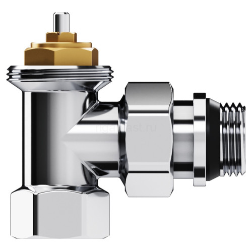 Набор термостатический угловой Royal Thermo Design 1/2" М30х1,5 (Хром)