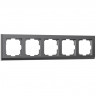 Рамка на 5 постов Werkel Stark (графит матовый) W0051864