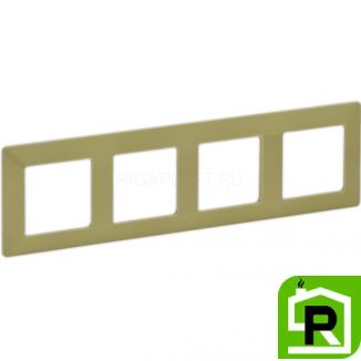 Рамка Legrand Valena Life 4 поста Лайм 754084