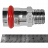 Переходник ROMMER НР 22 мм x 1/2" из нержавеющей стали, RSS-0021-002212