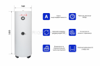 Бойлер косвенного нагрева AXIS THERM X 200 литров