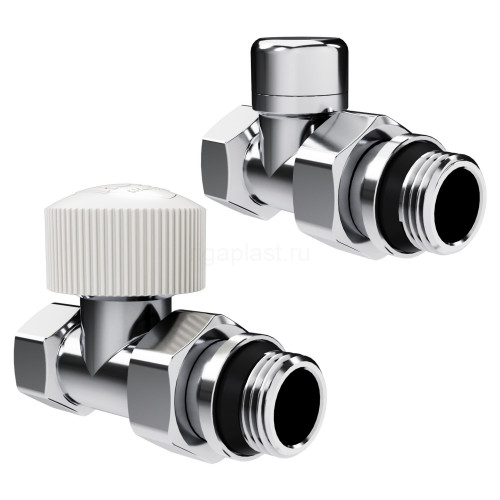 Набор термостатический прямой Royal Thermo Design 1/2" М30х1,5 (Хром)
