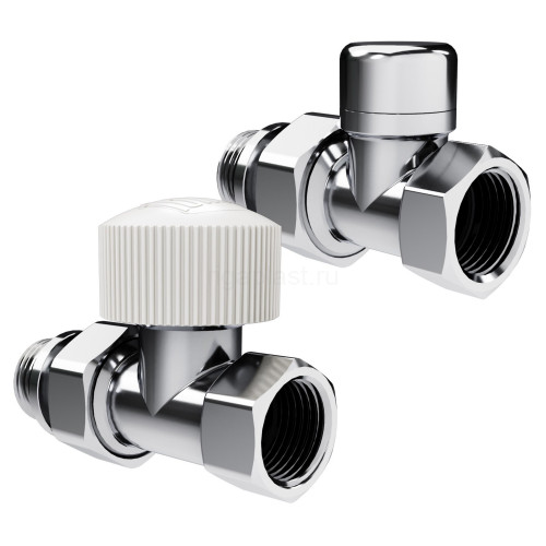Набор термостатический прямой Royal Thermo Design 1/2" М30х1,5 (Хром)