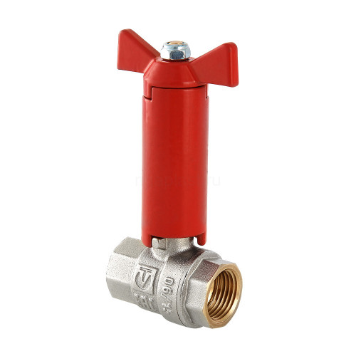 Кран шаровой VALTEC 1/2" ВР/ВР, с удлинённым штоком, бабочка (VT.250.N.04)