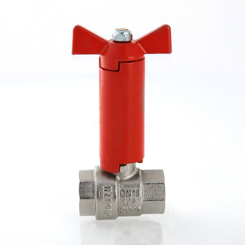 Кран шаровой VALTEC 1/2" ВР/ВР, с удлинённым штоком, бабочка (VT.250.N.04)