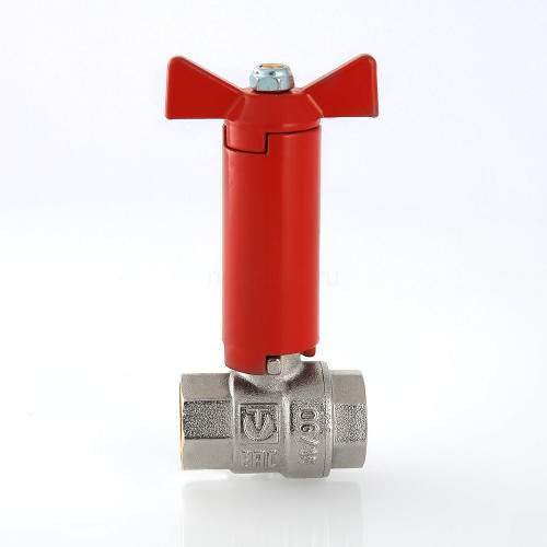 Кран шаровой VALTEC 1/2" ВР/ВР, с удлинённым штоком, бабочка (VT.250.N.04)
