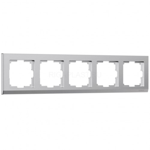 Рамка на 5 постов Werkel Stark (серебряный матовый) W0051865