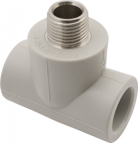 Тройник редукционный с наружной резьбой 25 х 1/2" AlcaPipe AB254025012