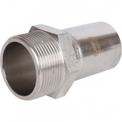 Вставка переходная ROMMER НПр-НР 42 мм x 1 1/2" из нержавеющей стали, RSS-0024-042112