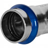 Угольник STOUT 45° ВПр-ВПр, 22 мм, из нержавеющей стали, SSS-2005-000022