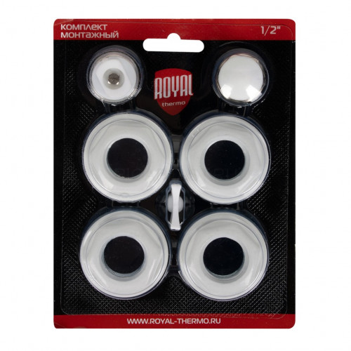 Комплект монтажный Royal Thermo 1" х 1/2", белый
