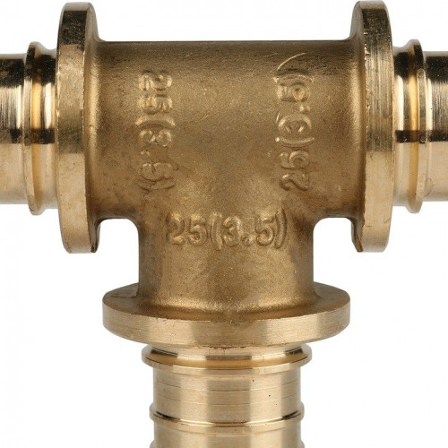 Тройник равнопроходный 25х25х25 для труб из сшитого полиэтилена STOUT SFA-0013-000025