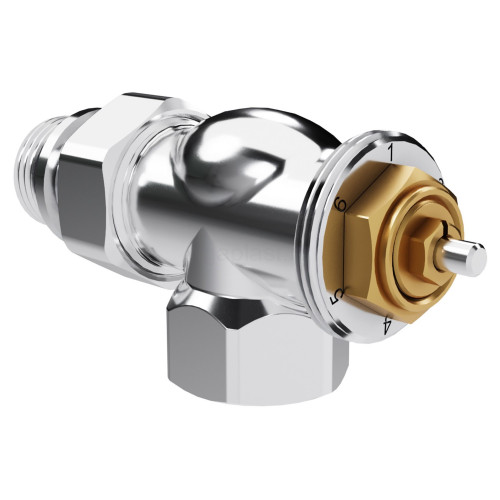 Набор термостатический осевой Royal Thermo Design 1/2" М30х1,5 (Хром)