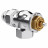 Набор термостатический осевой Royal Thermo Design 1/2" М30х1,5 (Хром)