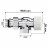 Набор термостатический осевой Royal Thermo Design 1/2" М30х1,5 (Хром)