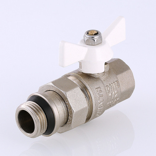 Кран шаровой VALTEC BASE с полусгоном  и дополнительным уплотнением 1/2" VT.227.NRW.04