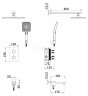 Душевая система ViEiR V25004-3G, скрытый монтаж, с термостатом, графит
