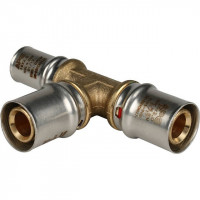 Тройник переходной 20х20х16 для металлопластиковых труб, прессовой STOUT SFP-0005-202016