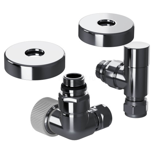 Набор термостатический трехосевой 1/2" Royal Thermo Design Pro 15мм М30х1,5 (Хром)