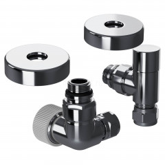 Набор термостатический трехосевой 1/2" Royal Thermo Design Pro 15мм М30х1,5 (Хром)
