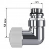 Набор термостатический трехосевой 1/2" Royal Thermo Design Pro 15мм М30х1,5 (Хром)