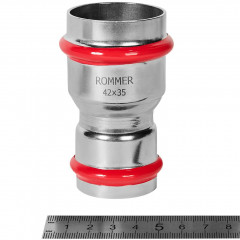 Муфта переходная ROMMER ВПр 42 x 35 мм из нержавеющей стали, RSS-1018-004235