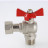 Кран шаровой VALTEC угловой 3/4" × 3/4" ВР/НР, с накидной гайкой (VT.267.N.0505)
