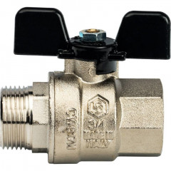 Кран шаровой полнопроходной STOUT 3/4", ВР/НР, ручка «бабочка», SVB-0004-000020