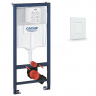 Инсталляция для унитаза GROHE Rapid SL 3 в 1 с панелью смыва VRQ67-5F, белый