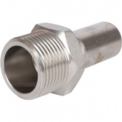 Вставка переходная ROMMER НПр-НР 22 мм x 1" из нержавеющей стали, RSS-0024-000221