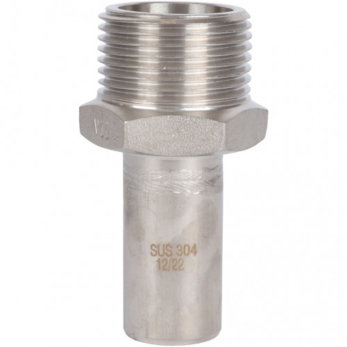 Вставка переходная ROMMER НПр-НР 22 мм x 1" из нержавеющей стали, RSS-0024-000221