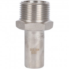 Вставка переходная ROMMER НПр-НР 22 мм x 1" из нержавеющей стали, RSS-0024-000221