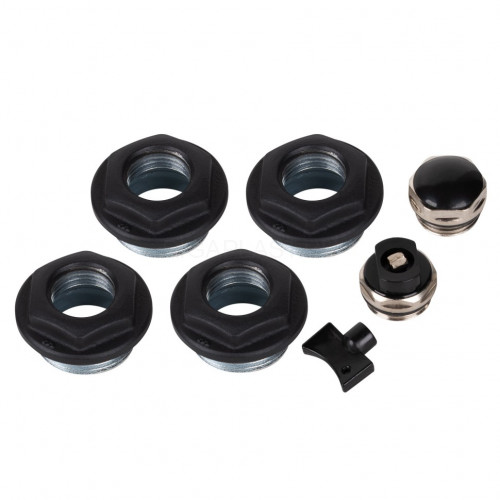 Комплект монтажный Royal Thermo 1" х 1/2", черный