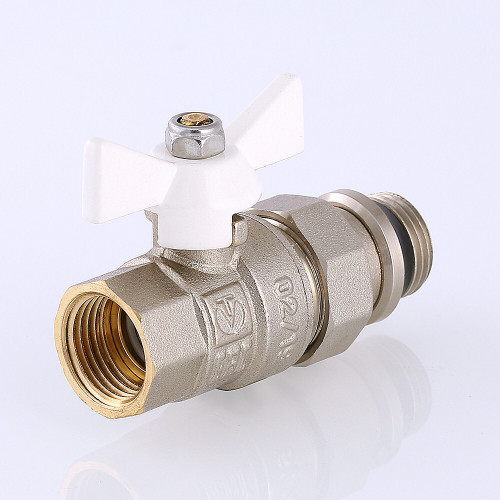 Кран шаровой VALTEC BASE с полусгоном  и дополнительным уплотнением 3/4" VT.227.NRW.05