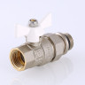 Кран шаровой VALTEC BASE с полусгоном  и дополнительным уплотнением 3/4" VT.227.NRW.05