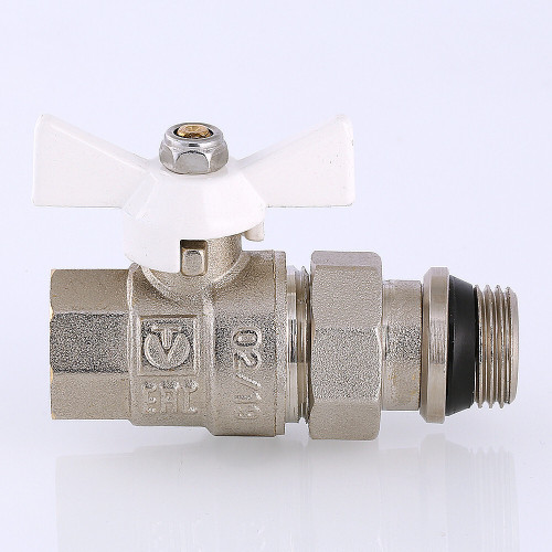 Кран шаровой VALTEC BASE с полусгоном  и дополнительным уплотнением 3/4" VT.227.NRW.05