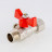 Кран шаровой VALTEC 1/2" × 1/2" ВР/НР, для манометра (VT.806.N.0404)