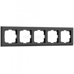 Рамка на 5 постов Werkel Stark (черный) W0051808