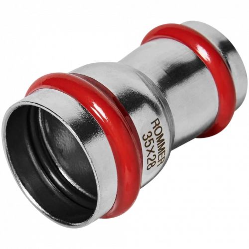 Муфта переходная ROMMER 35 x 28 мм из нержавеющей стали, RSS-0018-003528