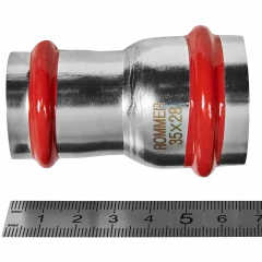 Муфта переходная ROMMER 35 x 28 мм из нержавеющей стали, RSS-0018-003528
