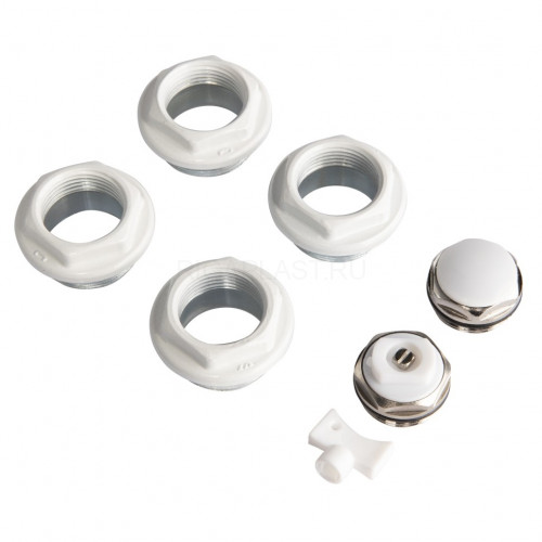 Комплект монтажный Royal Thermo 1" х 3/4", белый